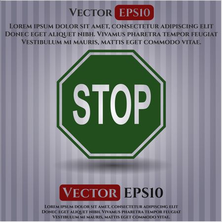 Stop vector symbol