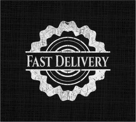 Fast Delivery on chalkboard