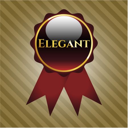 Elegant gold emblem or badge