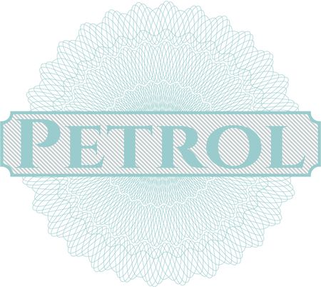 Petrol abstract linear rosette