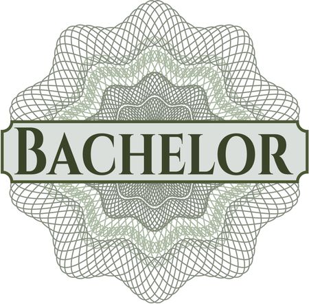 Bachelor abstract rosette