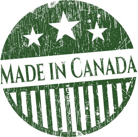 Made in Canada grunge seal
