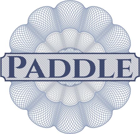 Paddle abstract linear rosette
