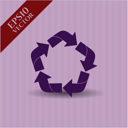 Recycle icon vector illustration