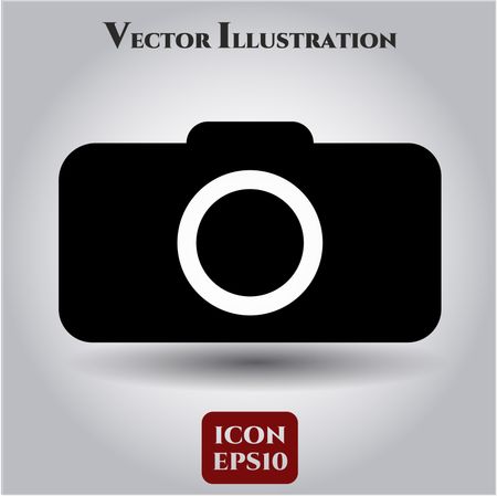 Photo camera icon or symbol