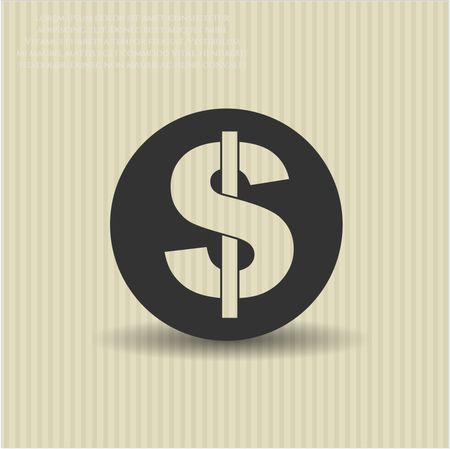 Money vector icon or symbol