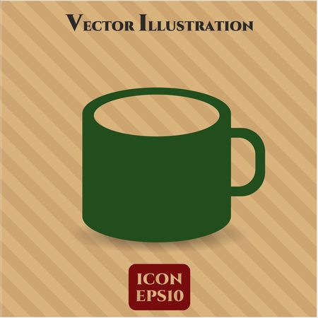 Coffee Cup vector icon or symbol