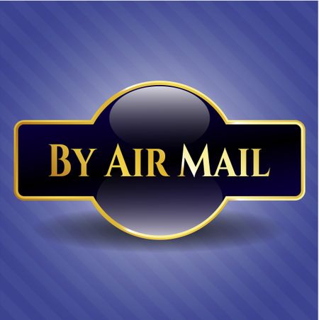 By Air Mail golden emblem