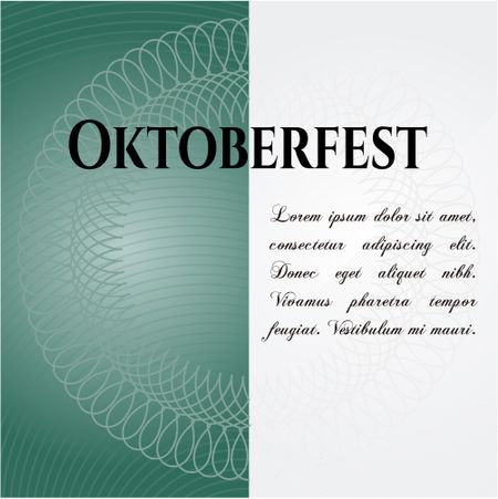 Oktoberfest card with nice design