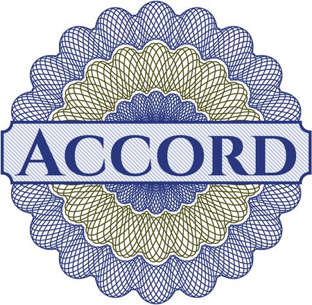 Accord money style rosette