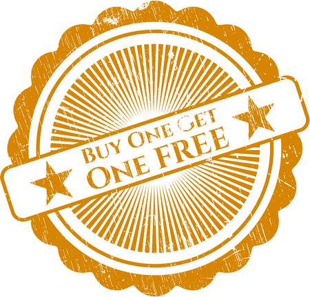 Buy one get One Free rubber grunge texture stamp