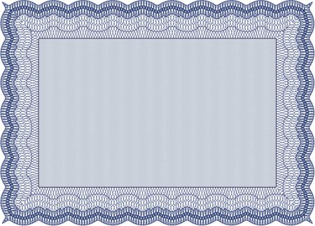 Certificate of achievement template. Beauty design. With guilloche pattern and background. Vector pattern that is used in money and certificate.