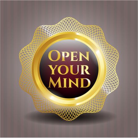 Open your Mind golden emblem