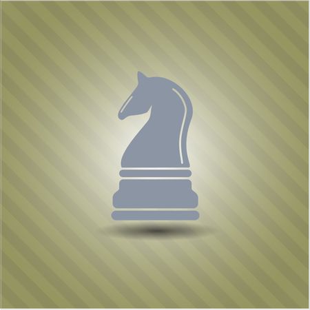 Chess knight icon vector illustration