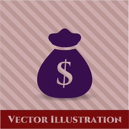 Money Bag vector icon or symbol