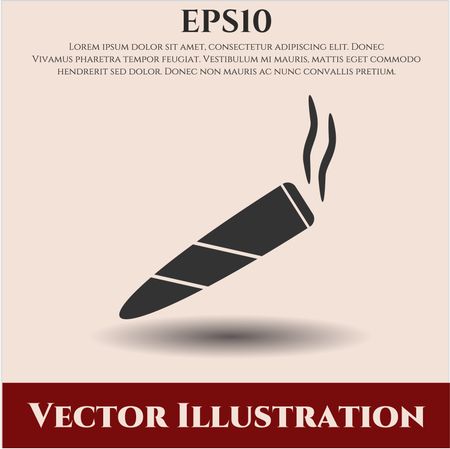 Joint (cigarette) vector icon