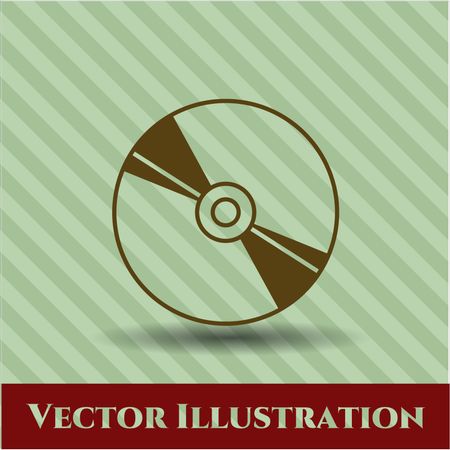 CD, DVD or Blu Ray disc vector symbol