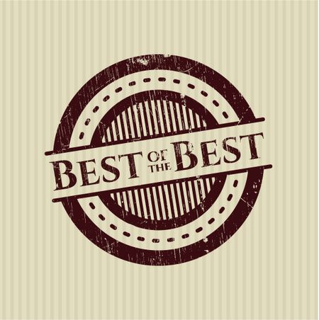 Best of the Best rubber stamp with grunge texture