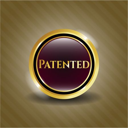 Patented golden emblem