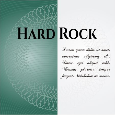 Hard Rock colorful card