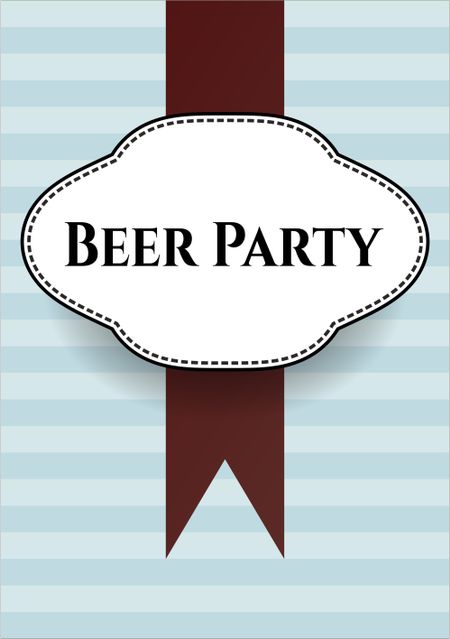 Beer Party colorful card