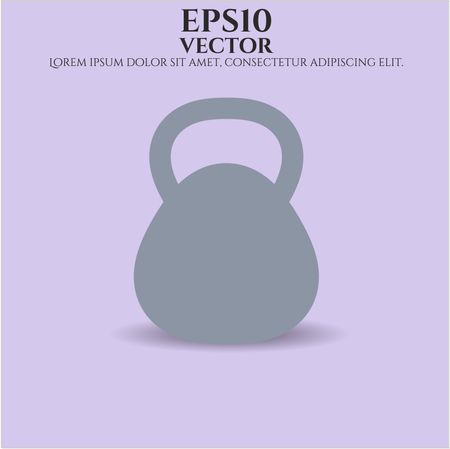 Kettlebell vector symbol