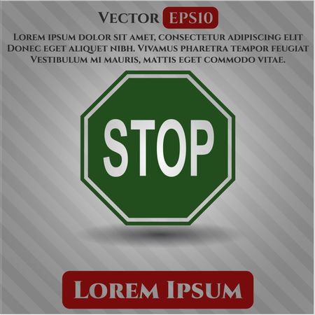 Stop icon or symbol