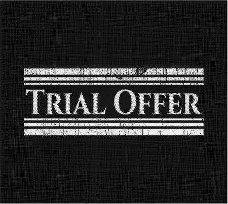 Trial Offer on chalkboard