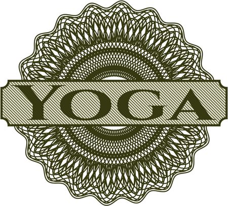 Yoga abstract rosette