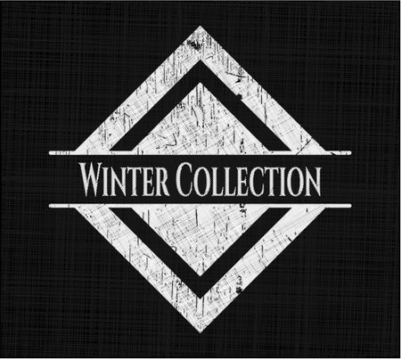 Winter Collection on blackboard