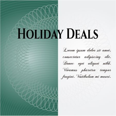 Holiday Deals card or poster