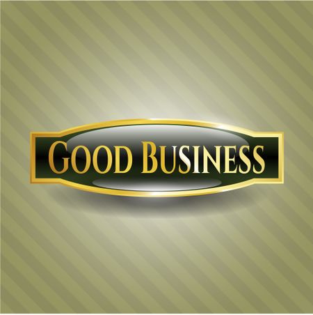 Good Business gold emblem or badge