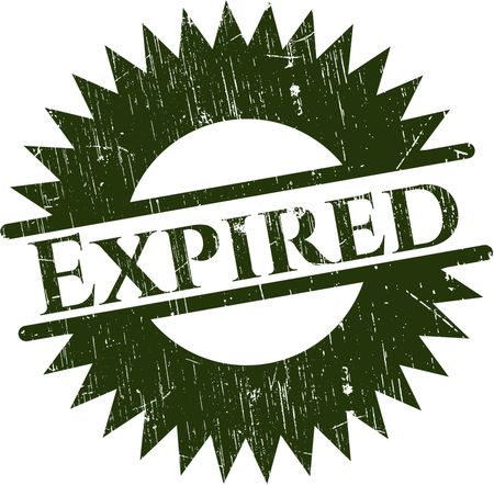 Expired grunge stamp