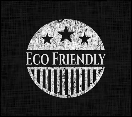 Eco Friendly written with chalkboard texture