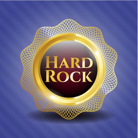 Hard Rock gold shiny emblem
