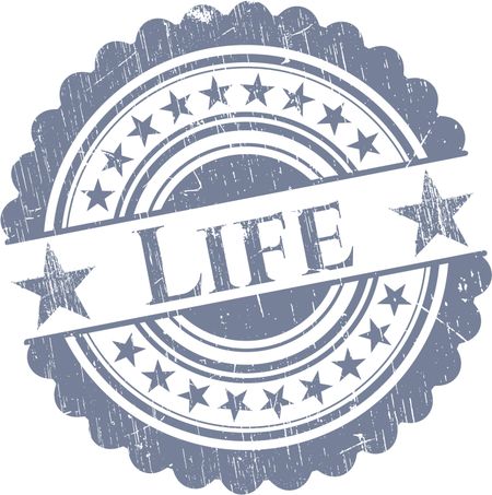 Life rubber grunge texture seal