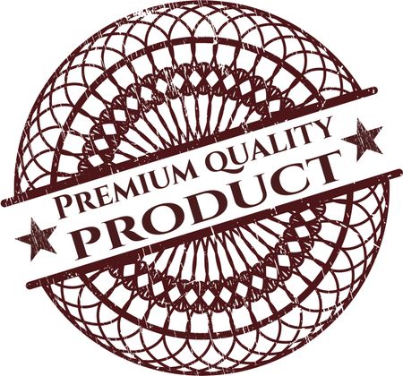 Premium Quality Product rubber stamp with grunge texture