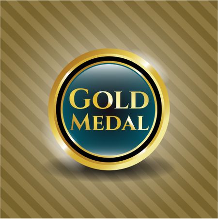 Gold Medal golden emblem