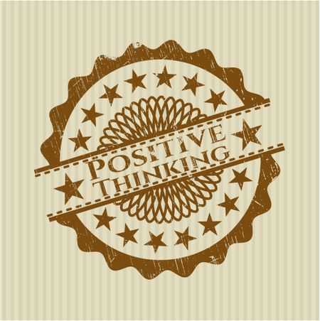 Positive Thinking rubber stamp
