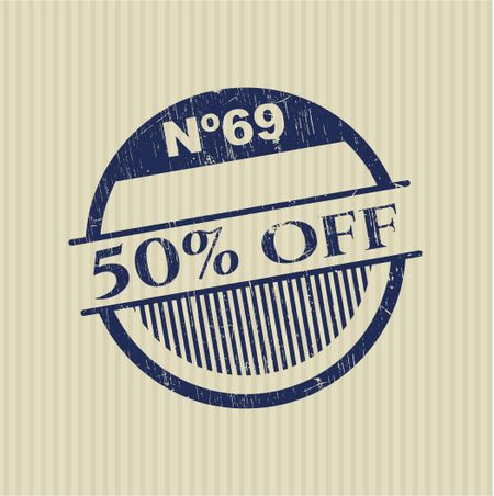 50% Off rubber grunge texture seal