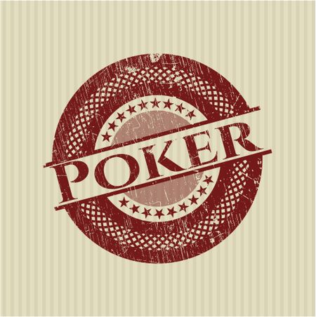 Poker rubber grunge seal