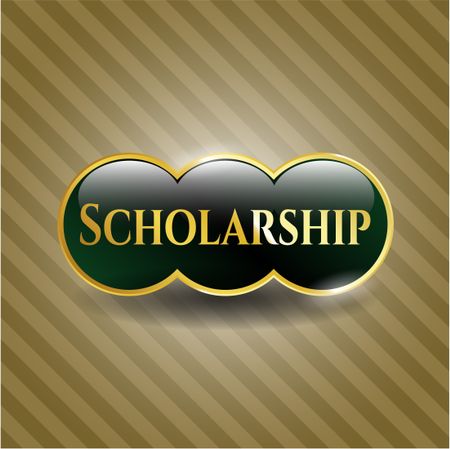Scholarship gold emblem
