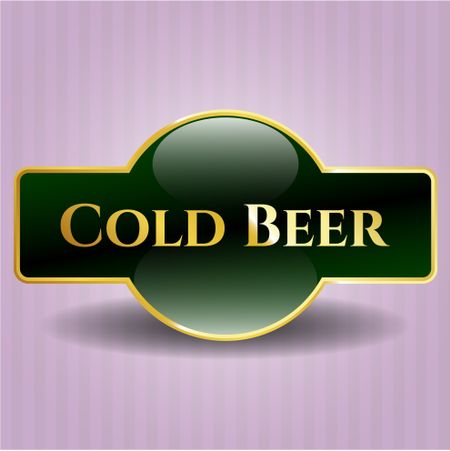 Cold Beer shiny badge