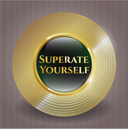 Superate Yourself gold shiny badge