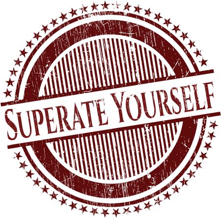 Superate Yourself rubber stamp