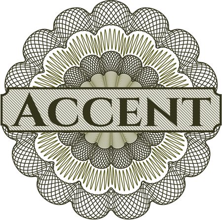 Accent linear rosette