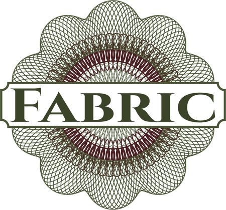 Fabric abstract linear rosette