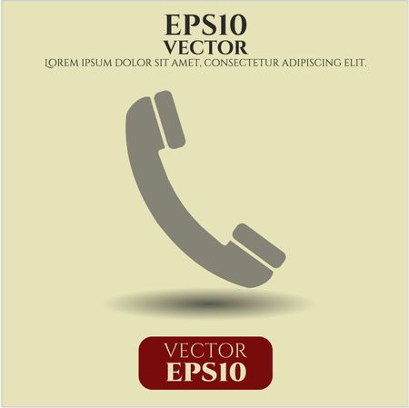 old-phone-icon-vector-illustration-354674084 Old Phone icon vector illustration