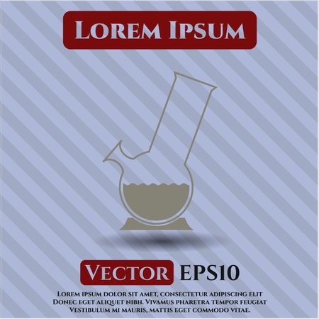 Bong Of Marijuana vector icon or symbol