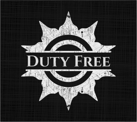 Duty Free chalk emblem